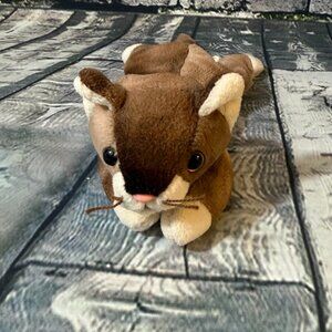 Vintage Ty Beanie Babies 1997 "Pounce" the Cat 8" Plush Toy